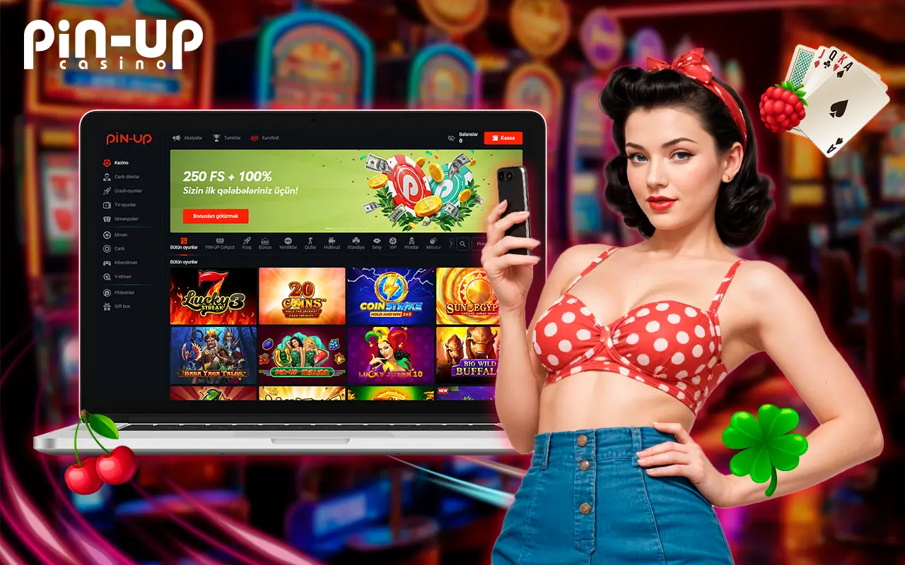 Pin-Up casino mobile app page banner